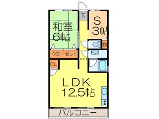 エ－ド白川（旧農住団地Ｈ棟）の物件間取画像